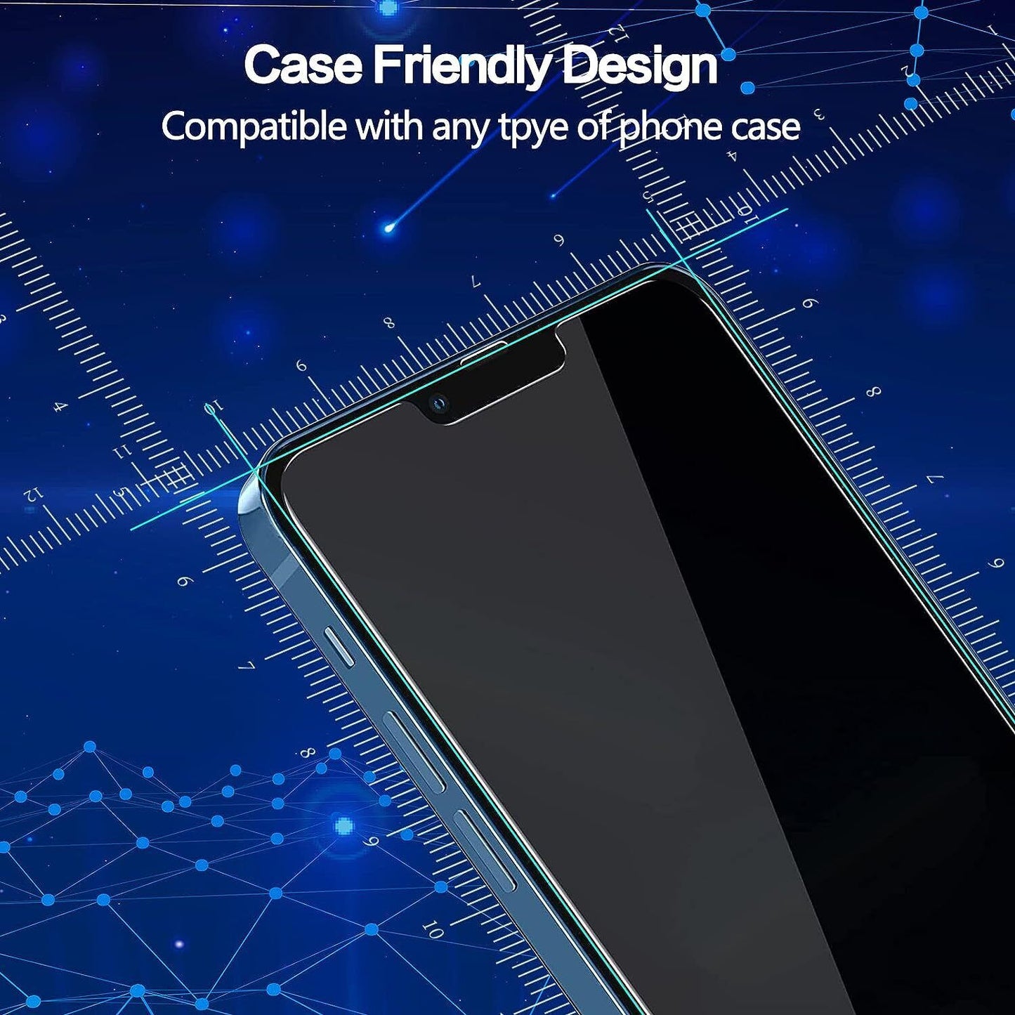 4X for Iphone 16 15 14 13 12 11 Pro Max Privacy Tempered GLASS Screen Protector
