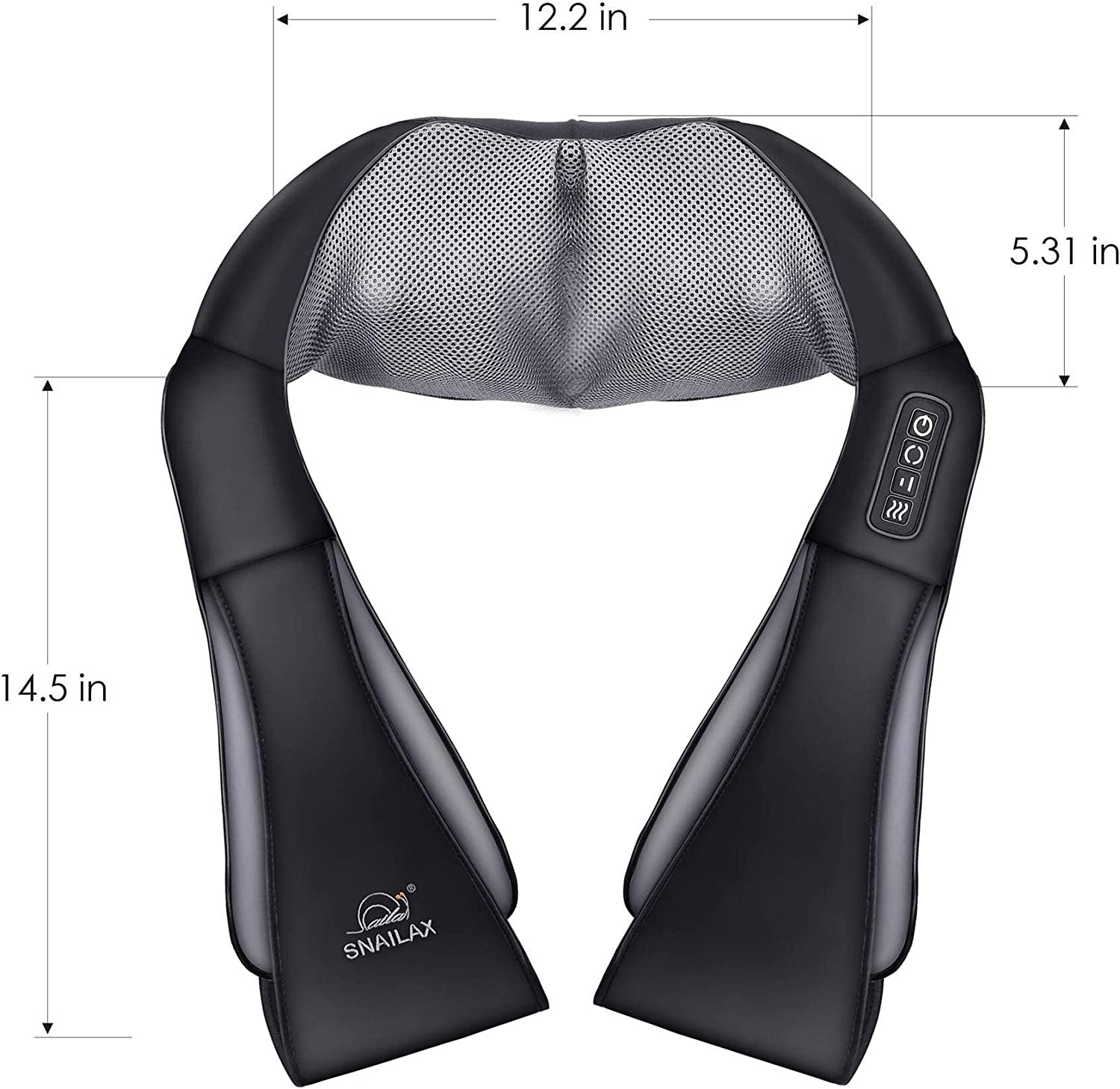 Neck Massager with Heat -Shiatsu Back Massager,Shoulder Massager,Christmas Gifts for Mom,Dad,Pillow Massagers for Neck and Back,Leg,Foot