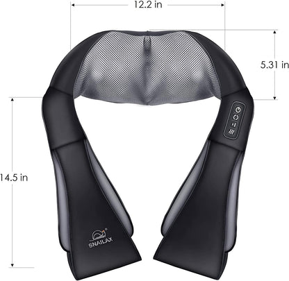 Neck Massager with Heat -Shiatsu Back Massager,Shoulder Massager,Christmas Gifts for Mom,Dad,Pillow Massagers for Neck and Back,Leg,Foot