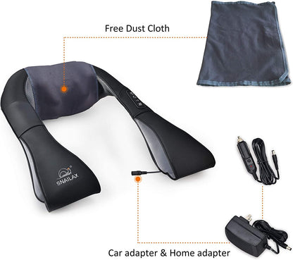Neck Massager with Heat -Shiatsu Back Massager,Shoulder Massager,Christmas Gifts for Mom,Dad,Pillow Massagers for Neck and Back,Leg,Foot