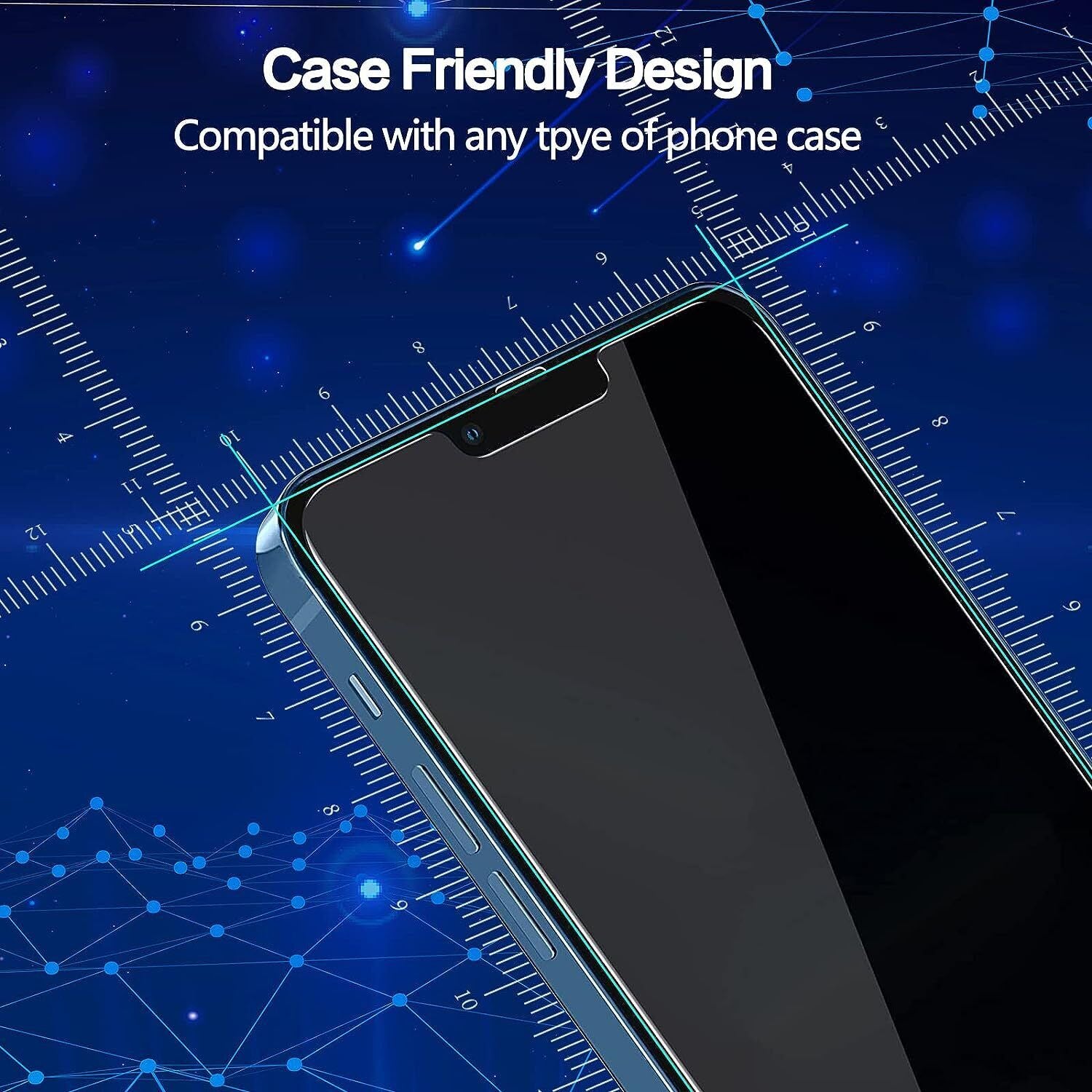 4X for Iphone 16 15 14 13 12 11 Pro Max Privacy Tempered GLASS Screen Protector