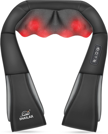 Neck Massager with Heat -Shiatsu Back Massager,Shoulder Massager,Christmas Gifts for Mom,Dad,Pillow Massagers for Neck and Back,Leg,Foot