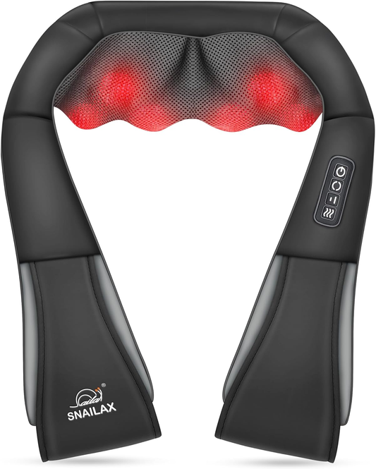 Neck Massager with Heat -Shiatsu Back Massager,Shoulder Massager,Christmas Gifts for Mom,Dad,Pillow Massagers for Neck and Back,Leg,Foot
