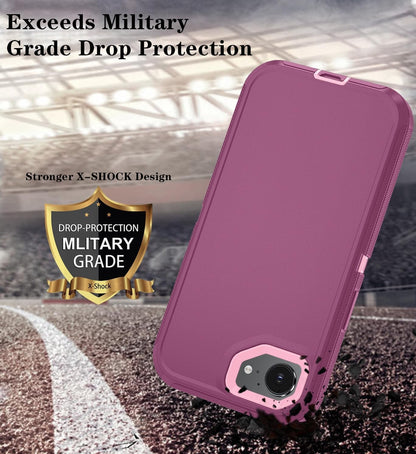 Phone Case for Iphone 16E with HD Screen 16E, Wineredpink
